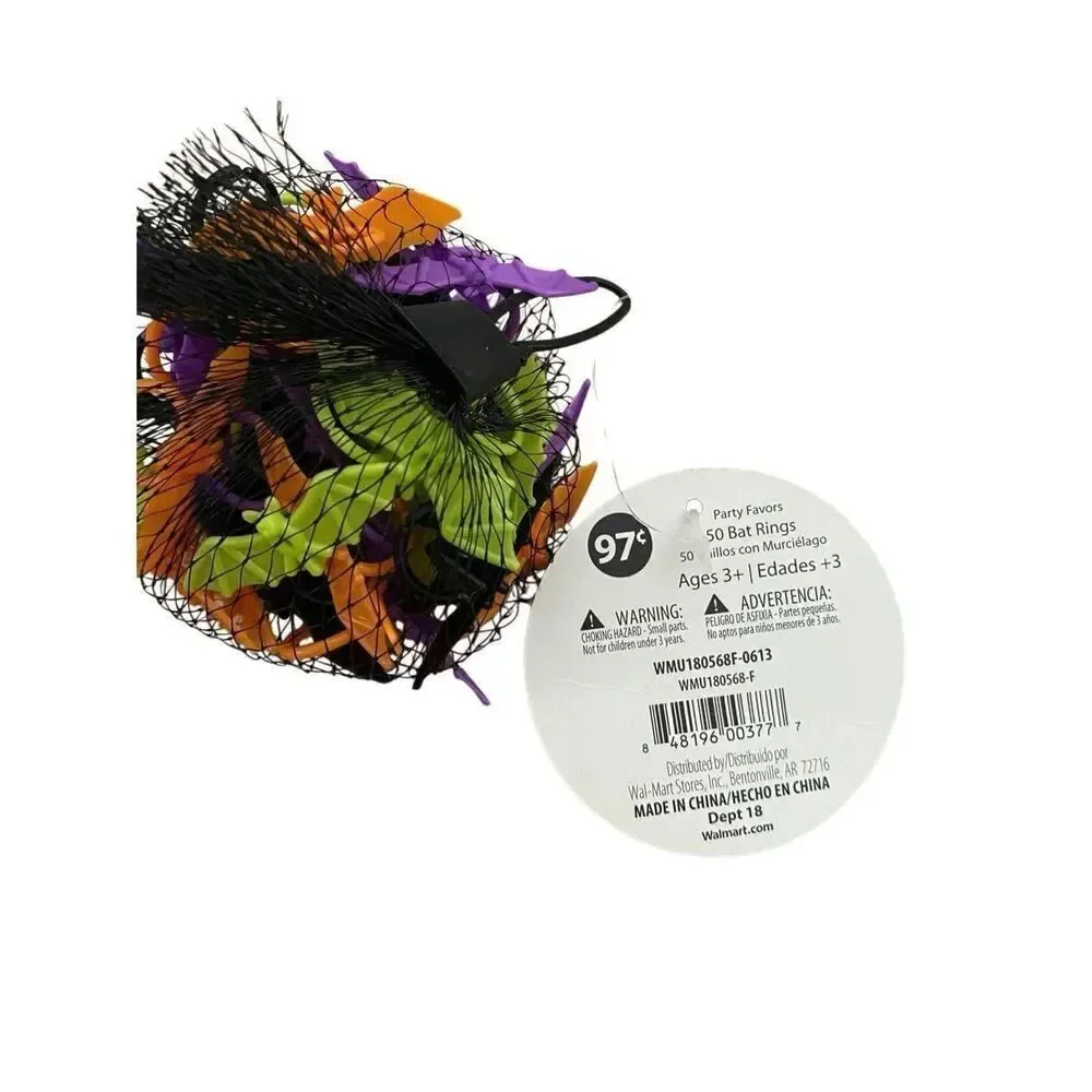 Lot of Halloween Treat Bags Spider Rings Party Favors